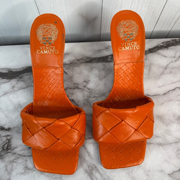 Vince Camuto Brelanie Orange Heeled Sandal - Picture 3 of 8